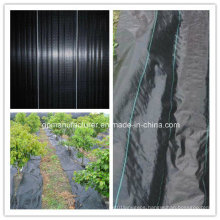 Black 90GSM PP Woven Geotextile Fabric